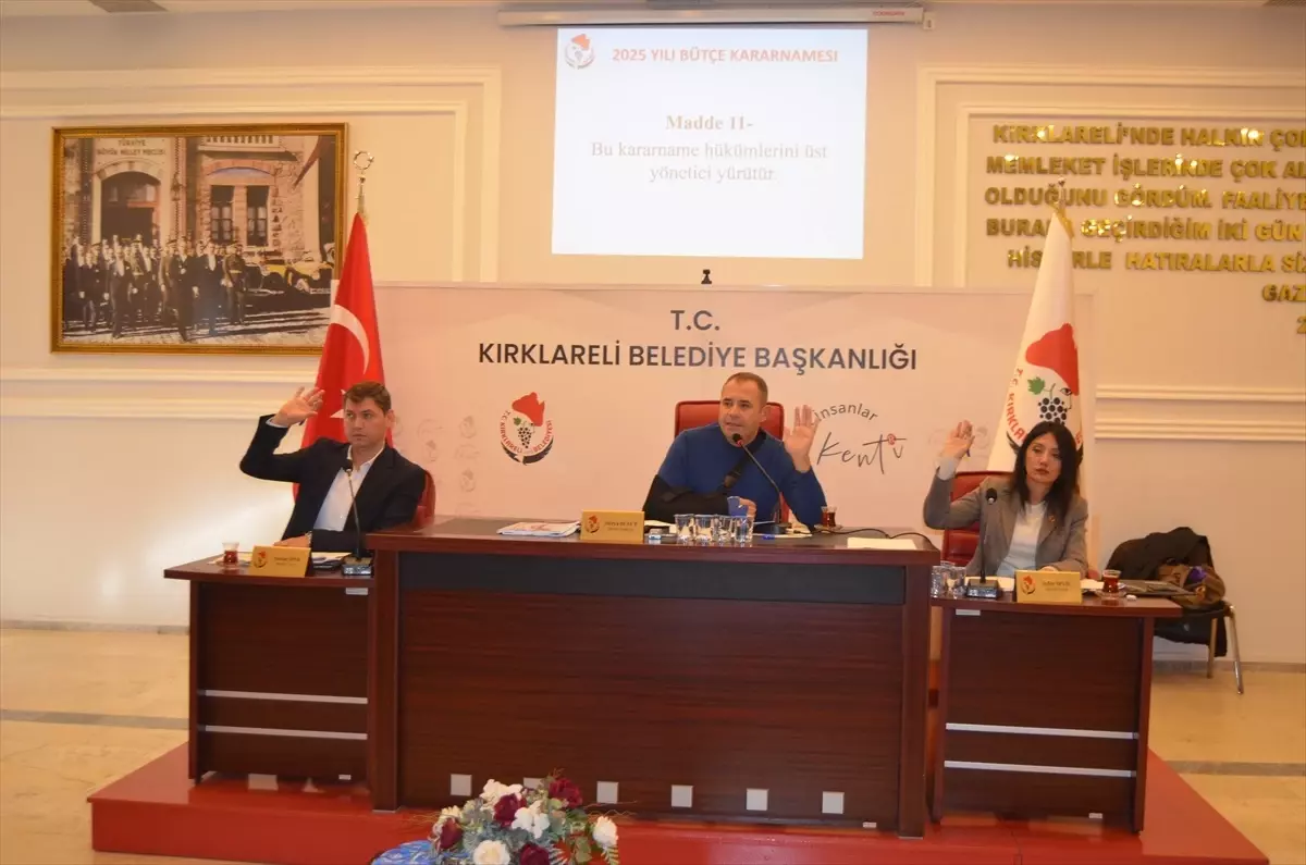 Kırklareli’nin 2025 Bütçesi Belirlendi